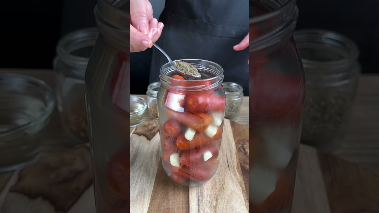 Pickled sausage! A delicious and super easy snack!