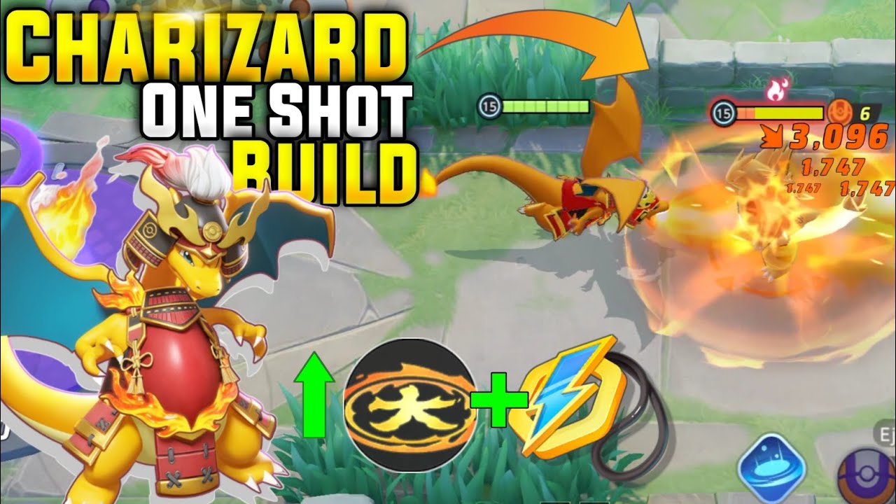 CHARIZARD NEW ONE SHOT KILL BUILD FOR FIRE BLAST! BEST CHARIZARD BUILD POKEMON UNITE
