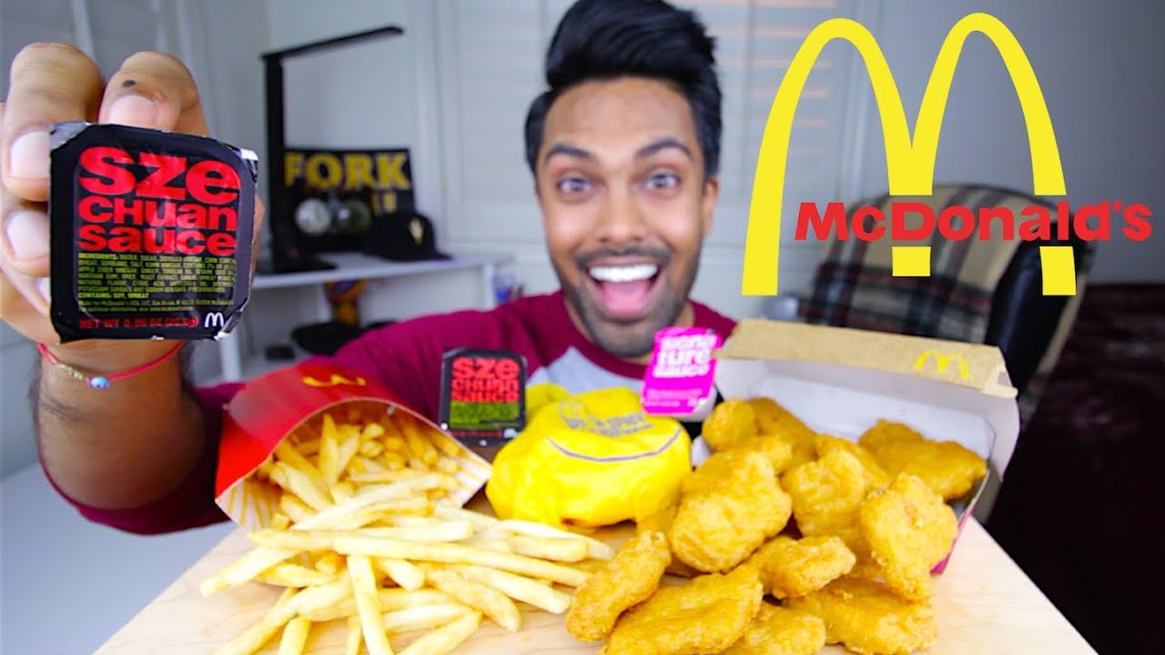 MCDONALD'S SZECHUAN SAUCE | MUKBANG
