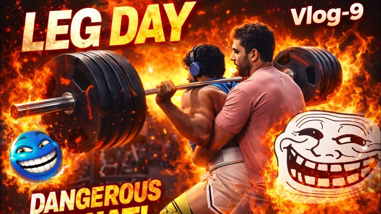 🔥 LEG DAY FROM HELL | Dangerous Heavy Squats 😈🏋️‍♂️ | Vlog 9 | Shakiblifts