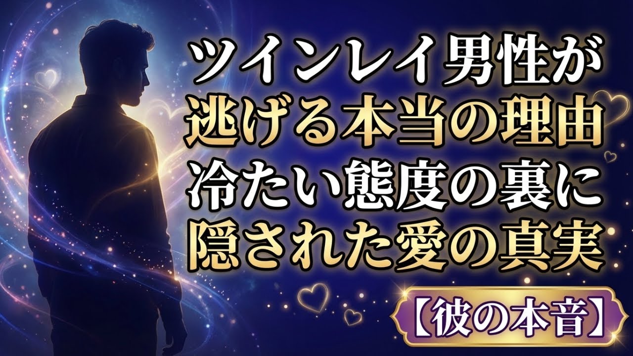 【彼の本音】ツインレイ男性が逃げる本当の理由　冷たい態度の裏に隠された愛の真実