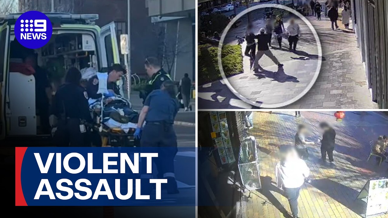 Good Samaritan fighting for life after violent daylight assault | 9 News Australia