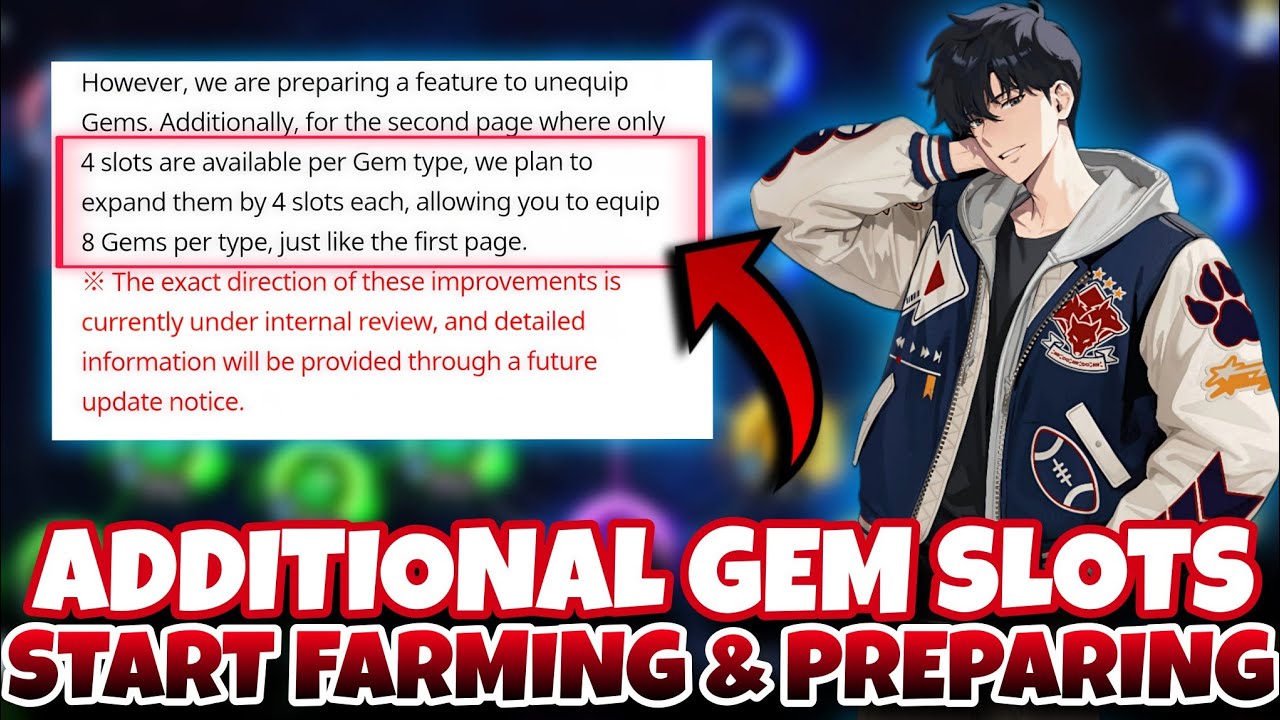 +4 GEM SLOTS IN FUTURE! START PREPARING FOR HUGE CP BOOST! [SOLO LEVELING: ARISE]