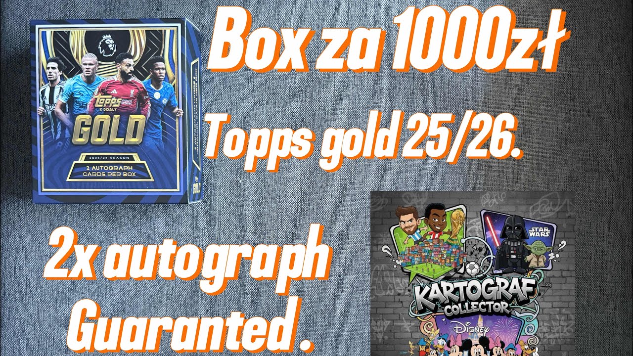 Box za 1000zł. Najnowsza kolekcja, Topps gold 25/26. EPL