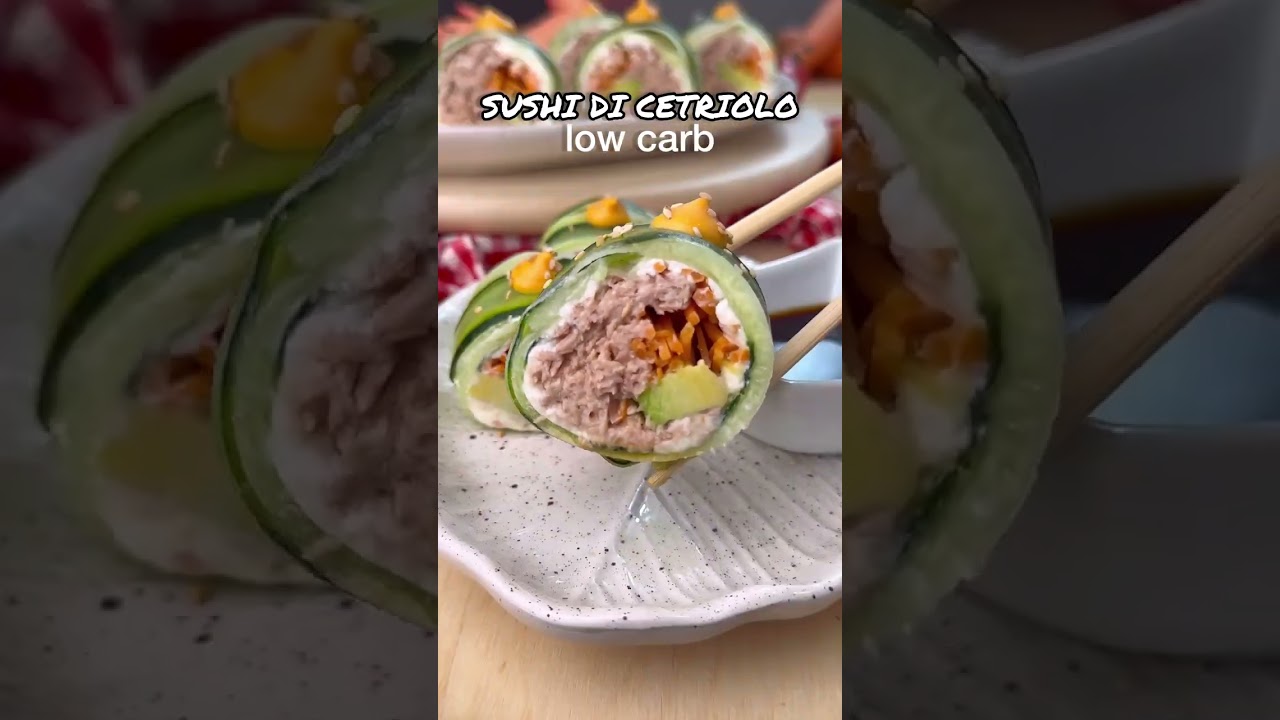 🍣 SUSHI DI TONNO LOW CARB 😋 5 ingredienti!