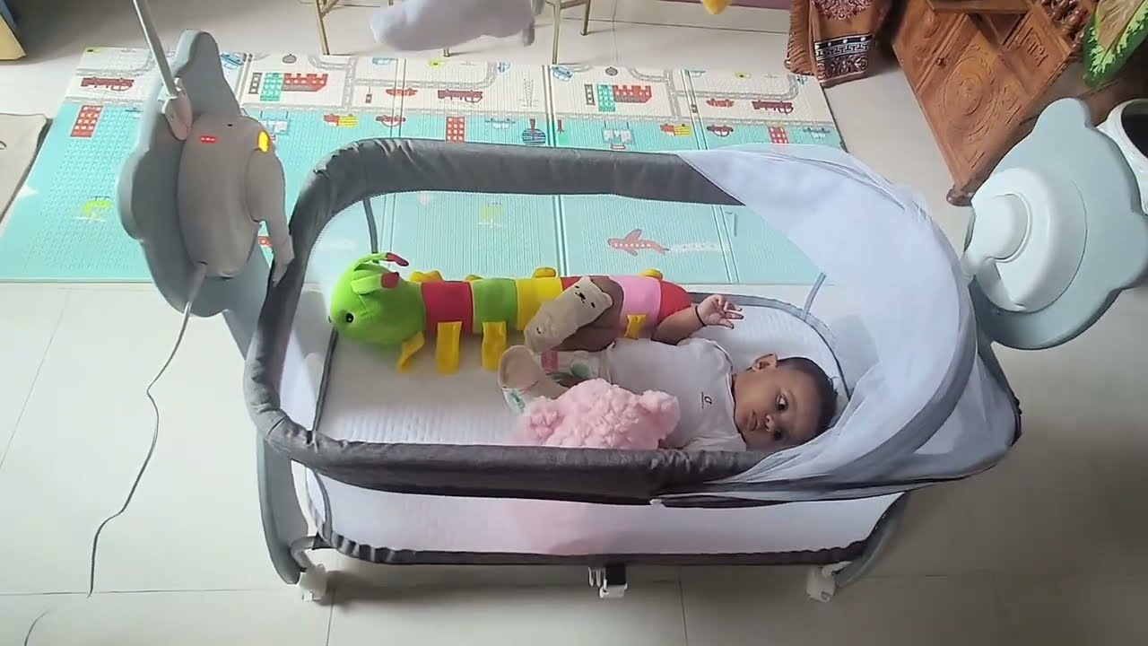 Automatic Electric Cradle For Baby | बच्चों को झुलाने वाला झूला | Remote Cradle 