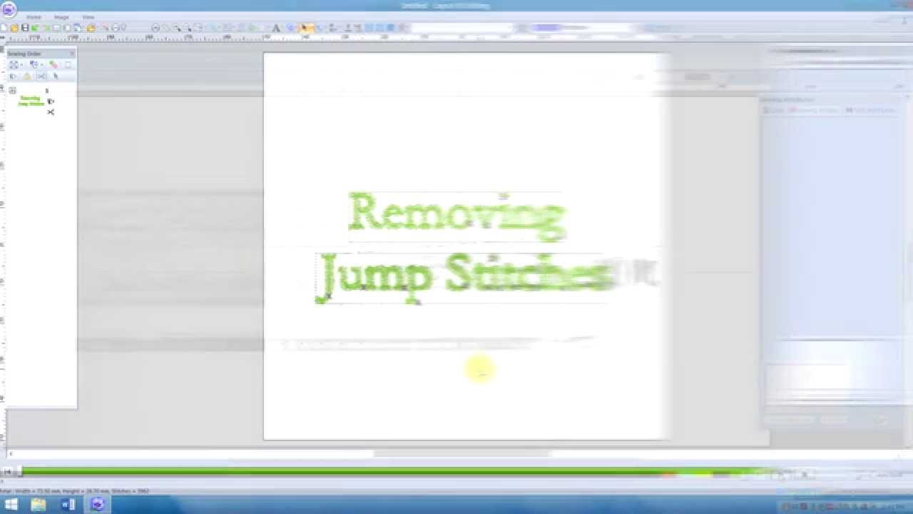 PE Design 10.  Removing jumps/trims in text (lesson 14)