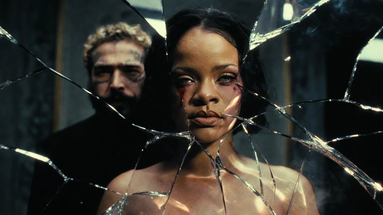 Rihanna ft Post Malone - Diamond Damage (Lyrics Visualizer)