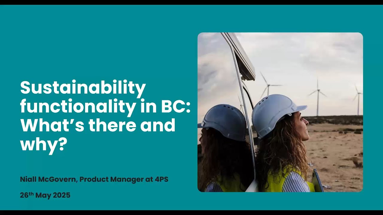 20250526  - Sustainability functionality in Business Central What's there and why