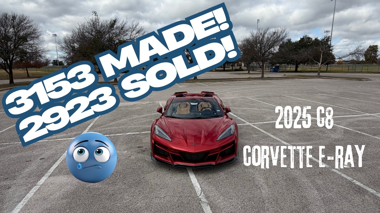 2025 C8 Corvette E-Ray 2LZ Convertible Red Mist Metallic