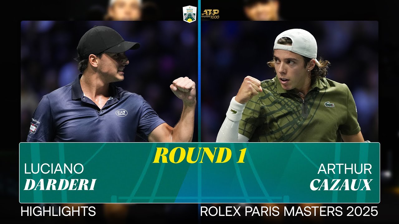 Артур Казо против Лучано Дардери: лучшие моменты R1 | Rolex Paris Masters