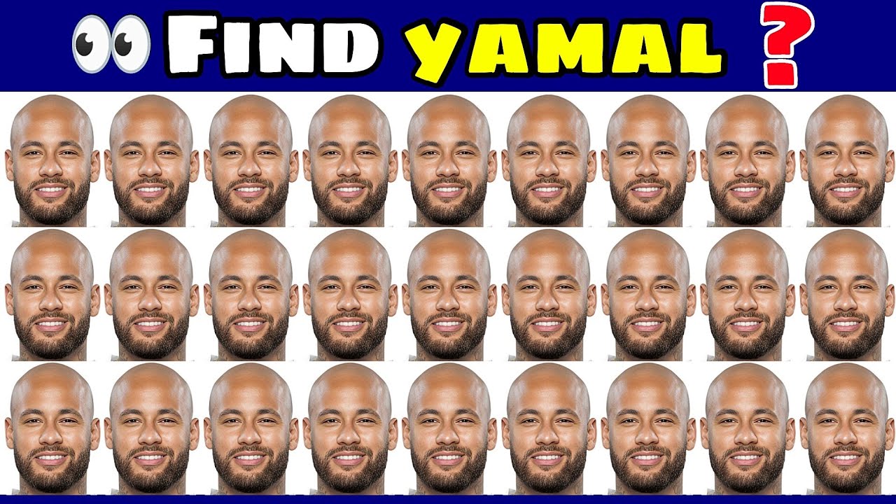 🔎 Guess ! Can You Find Lamine Yamal Within 5 Second ? Football Quiz Challenge 2025 
