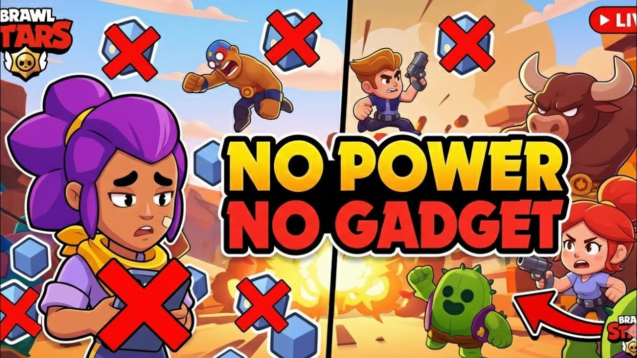I played Brwal Stars with NO POWER LEVELS ( Level 5 Challenge )