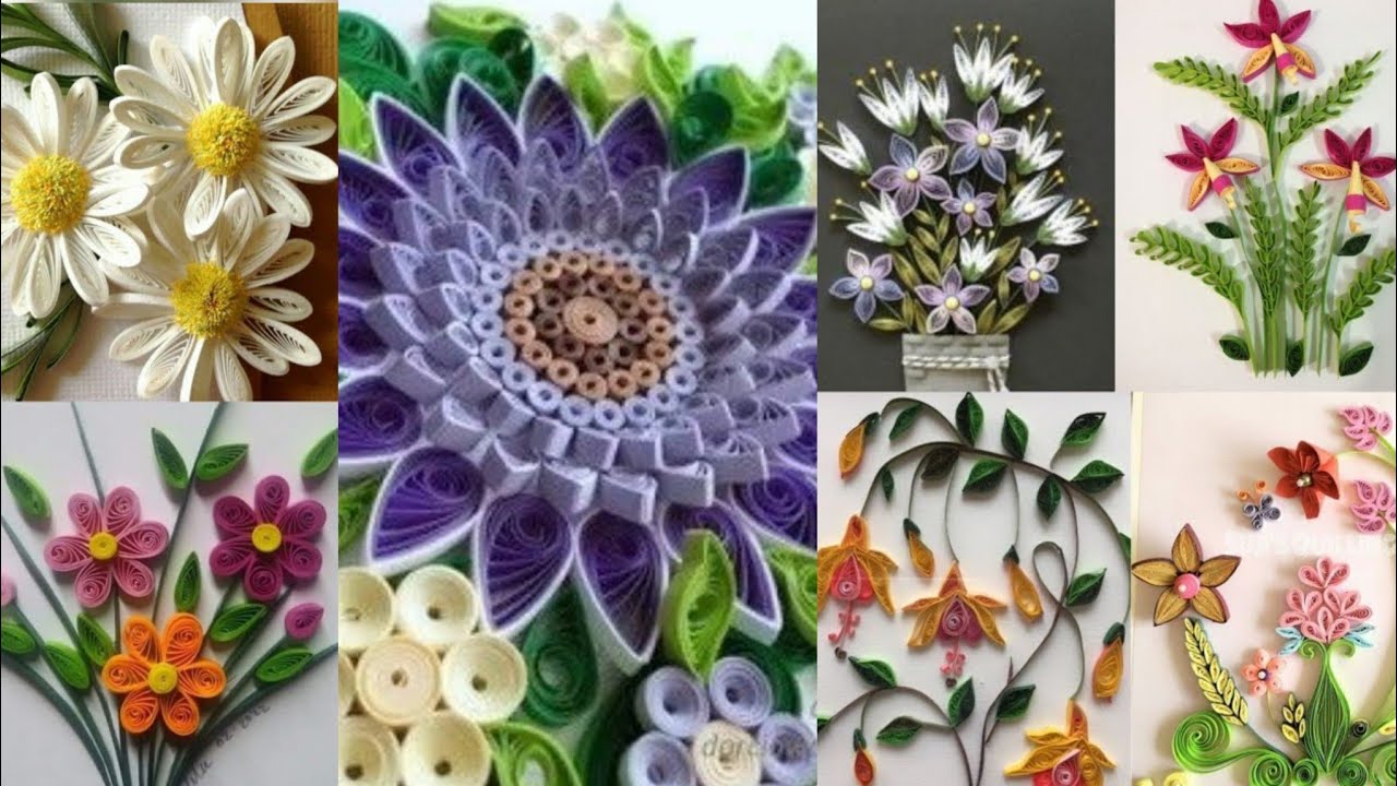 Diy paper wall crafts || Paper || Quilling || 3D Quilled wall art || Easy to make quilling flower