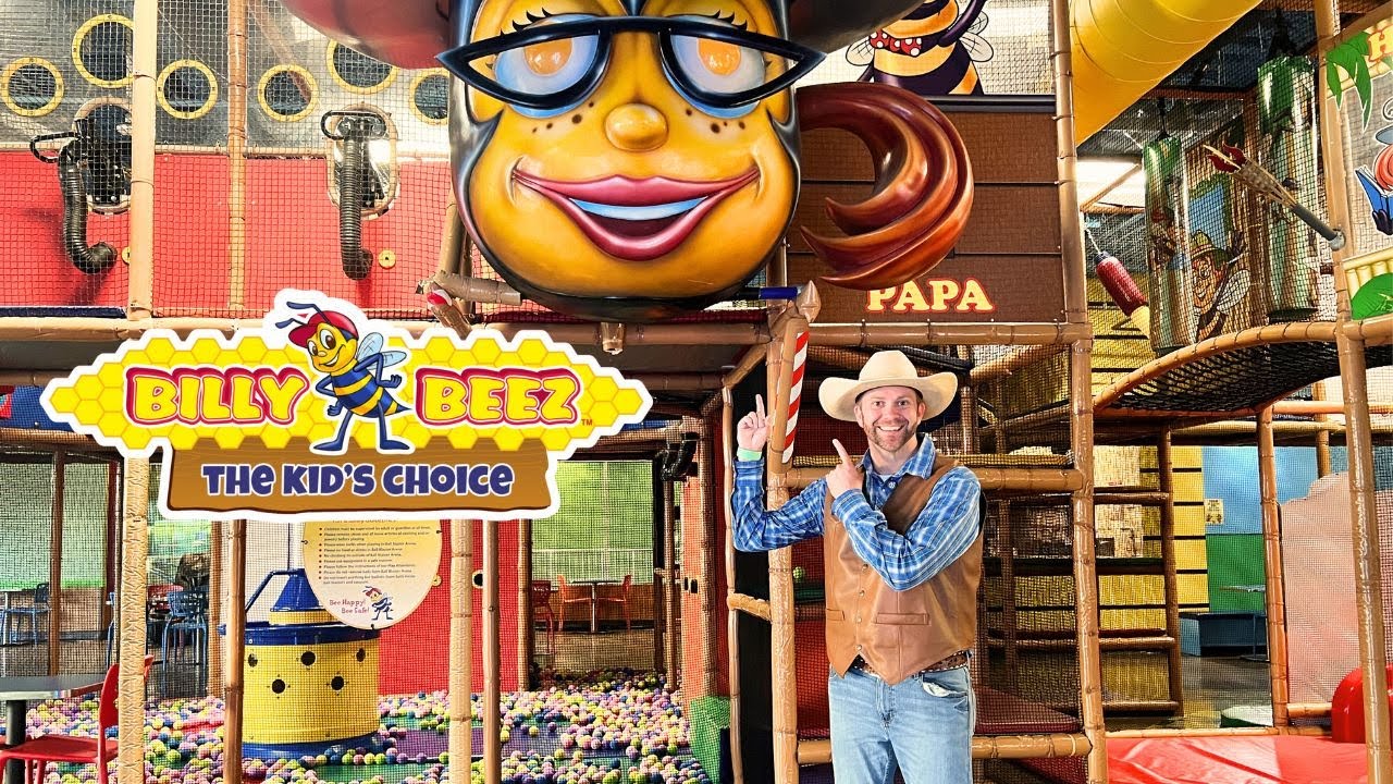Cowboy Jack Explores Billy Beez Indoor Playground!  Fun Adventure for Kids!
