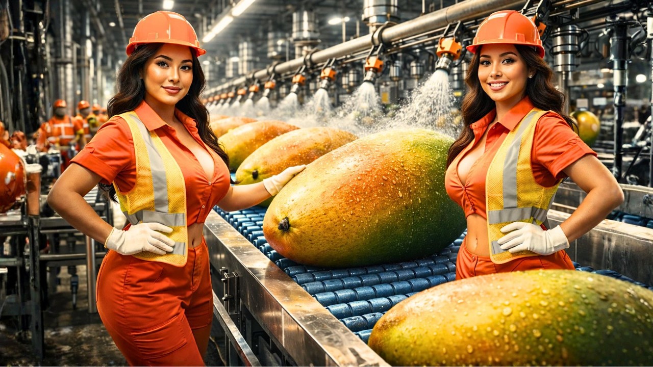 👉 Inside a Mega Mango Factory | How Mango Juice Is Made in Modern Industry | Full Process