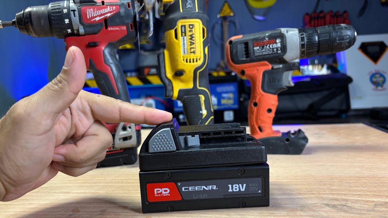 1 Μπαταρία για όλα τα εργαλεία; ceenr universal battery 