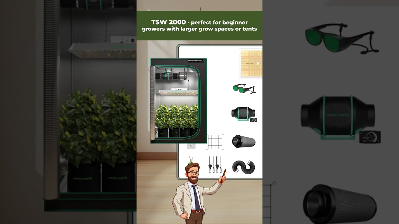 Mars Hydro TS series makes planting simple and the results are more abundant!