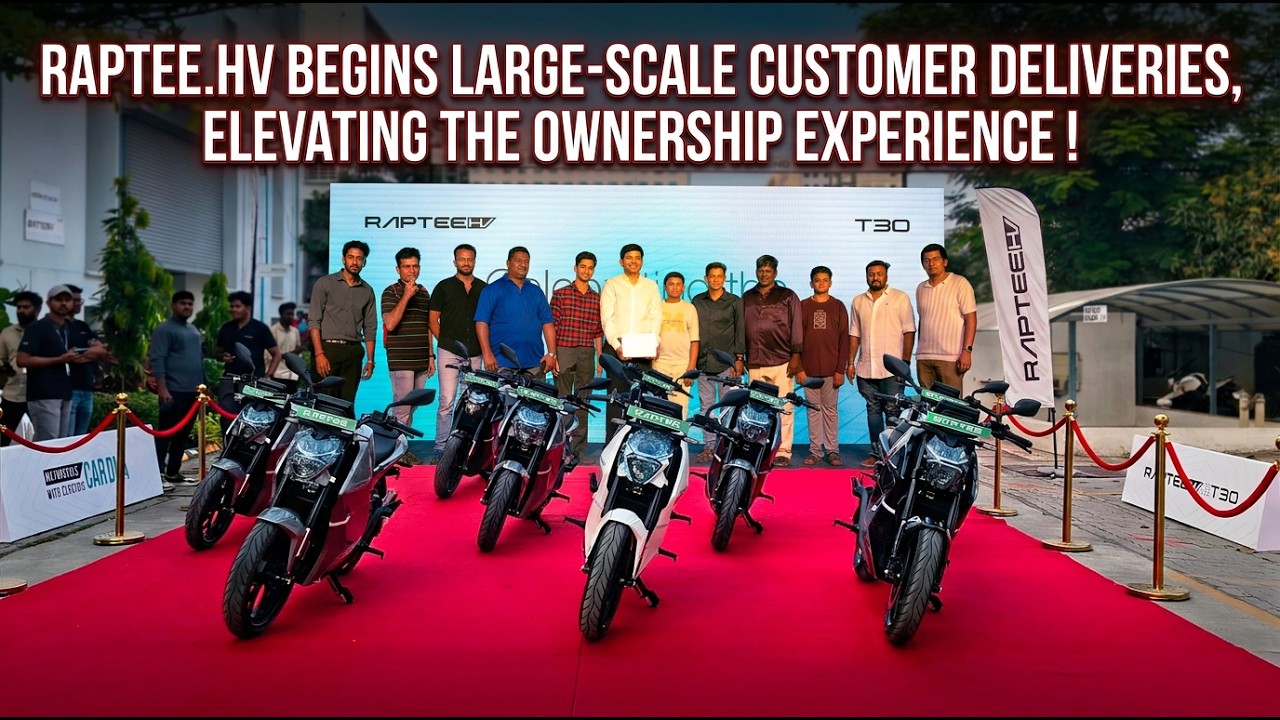 Raptee T30 Deliveries BEGIN! India's FIRST High-Voltage E-Motorcycle — ₹2.39 Lakh Game Changer 🔥