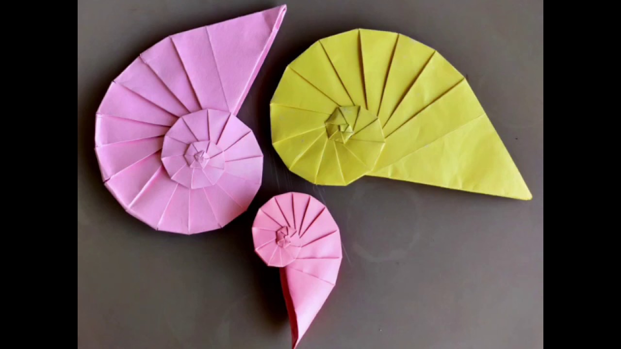 Anand Viswanathan's Origami - Conch Shell (by Tomoko Fuse)