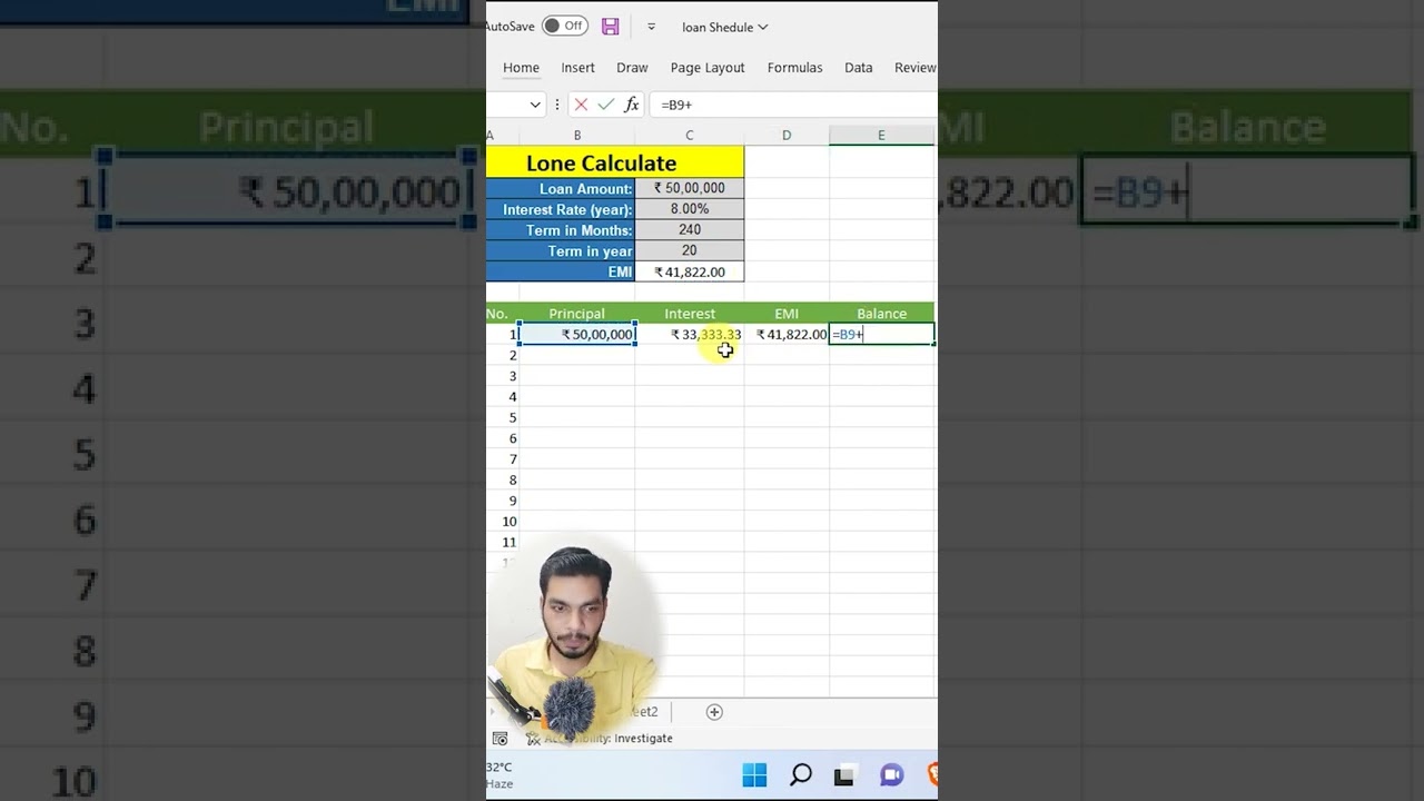 How to create loan Payment Schedule in Excel / How To Create an Amortization schedule Table In Excel