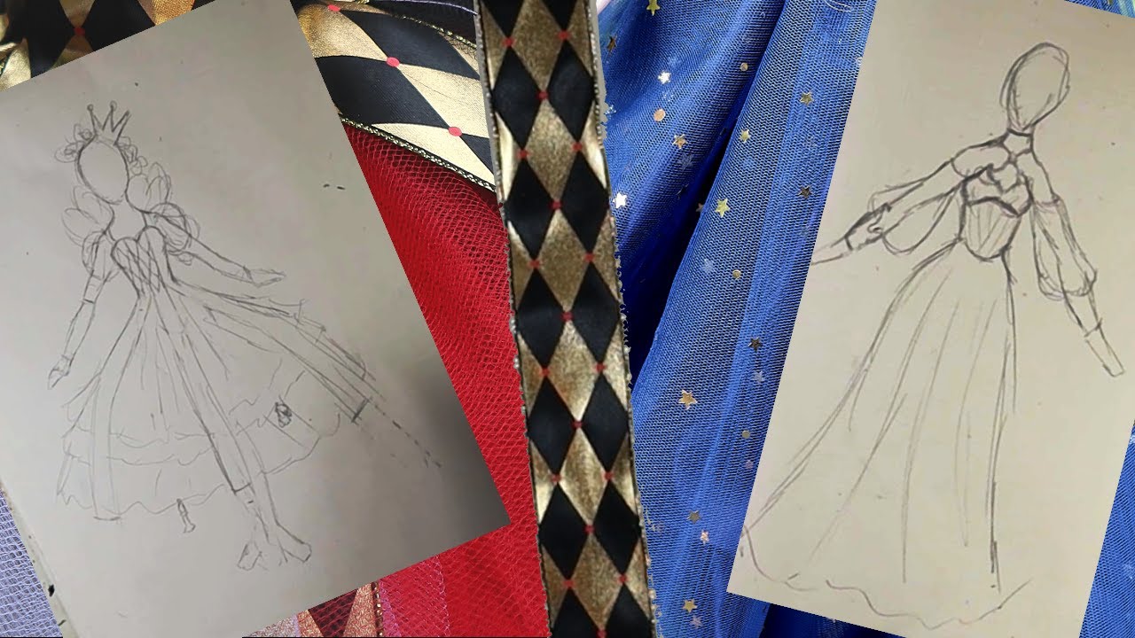 New dresses for my 1/3 scale girls / The Queen of hearts / The Queen of the night
