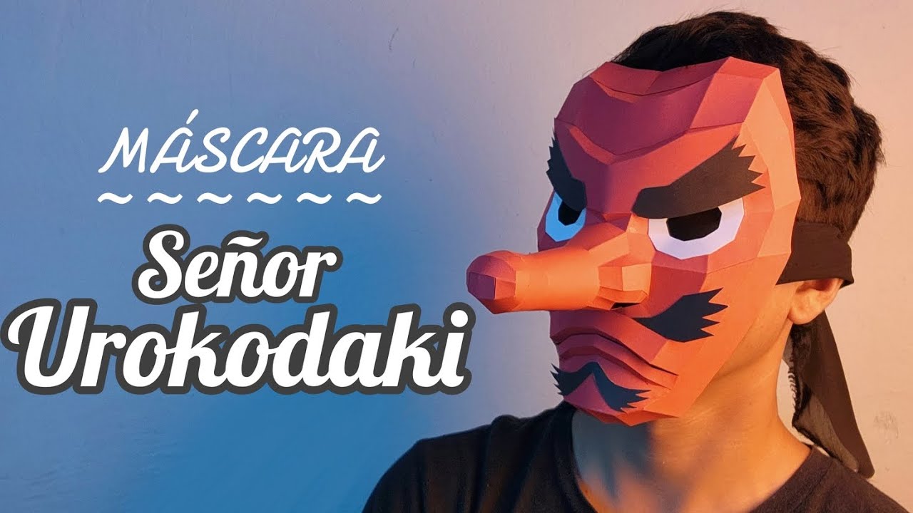 Como hacer la MÁSCARA del Señor UROKODAKI de Kimetsu no Yaiba - Momuscraft