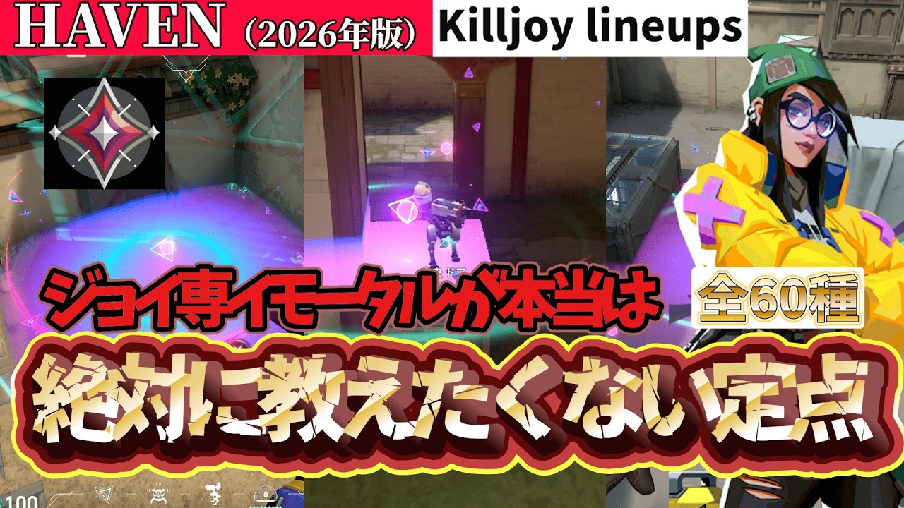【ヘイブン】定番から玄人向けまでこれ1本！ジョイ専イモータルの最強ナノス定点【VALORANT/ヴァロラント】