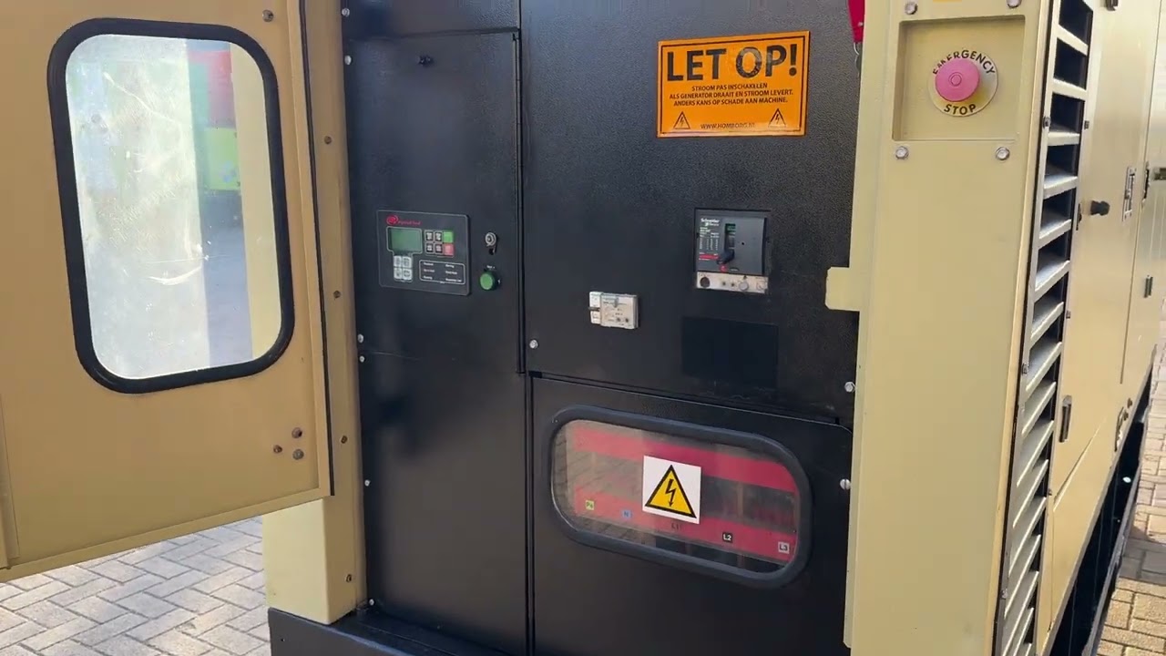 Ingersoll Rand G160 John Deere Leroy Somer 165 kVA Silent Rental generatorset stocknr 6731