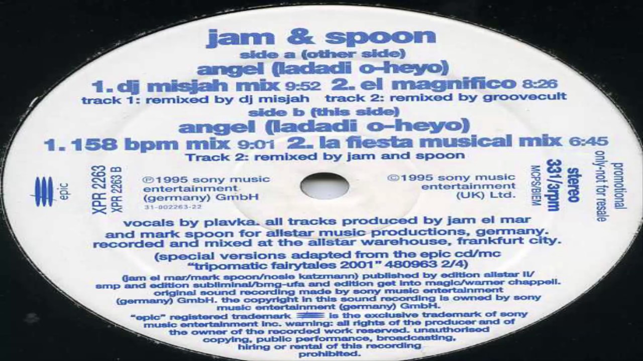 Jam And Spoon - Angel (DJ Misjah Remix)