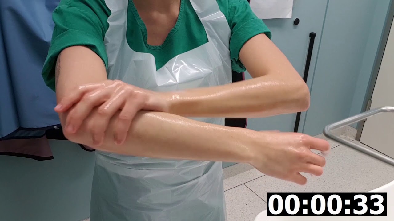 Hygienische und chirurgische Händedesinfektion OTA-Schule Würzburg Kurs 15/18