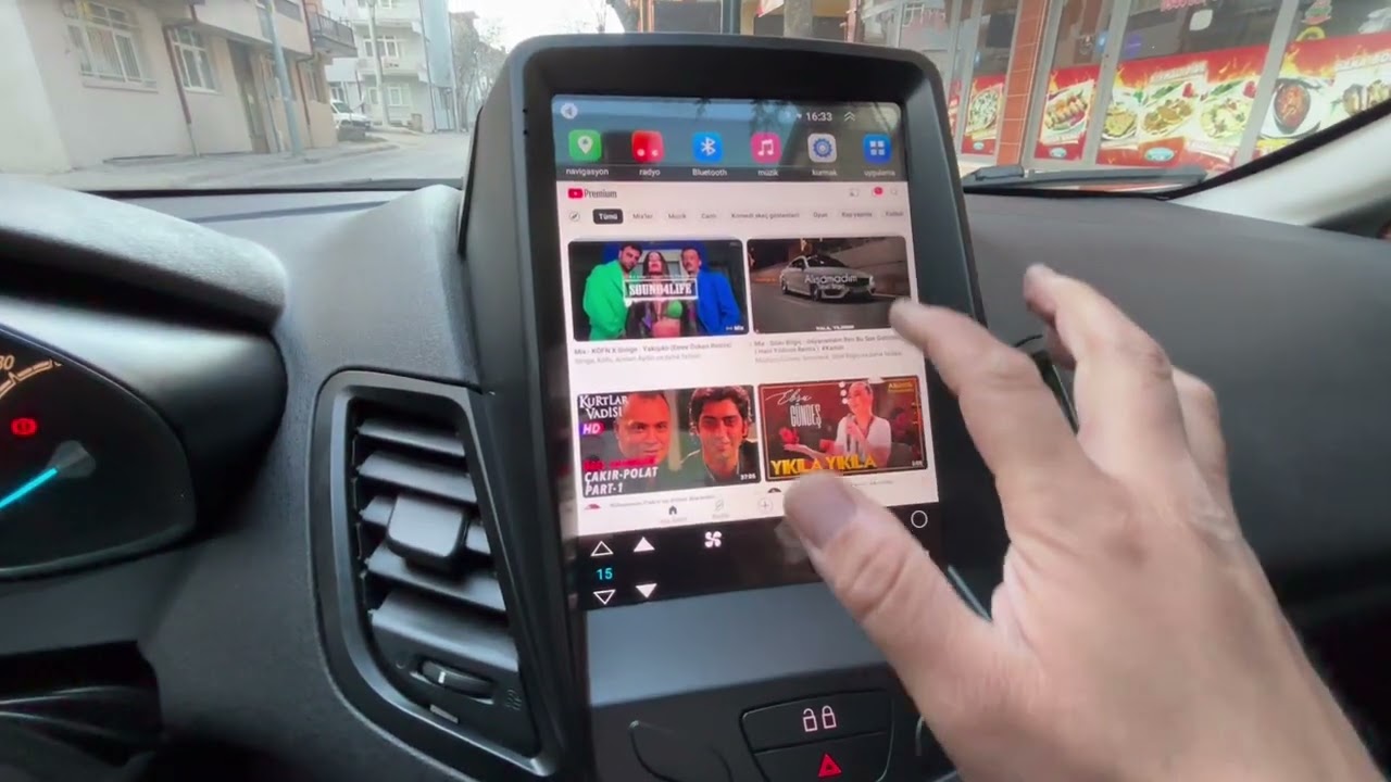 FORD FİESTA TESLA MULTİMEDYA UYGULAMA 8.128 #qled #turkey #isparta