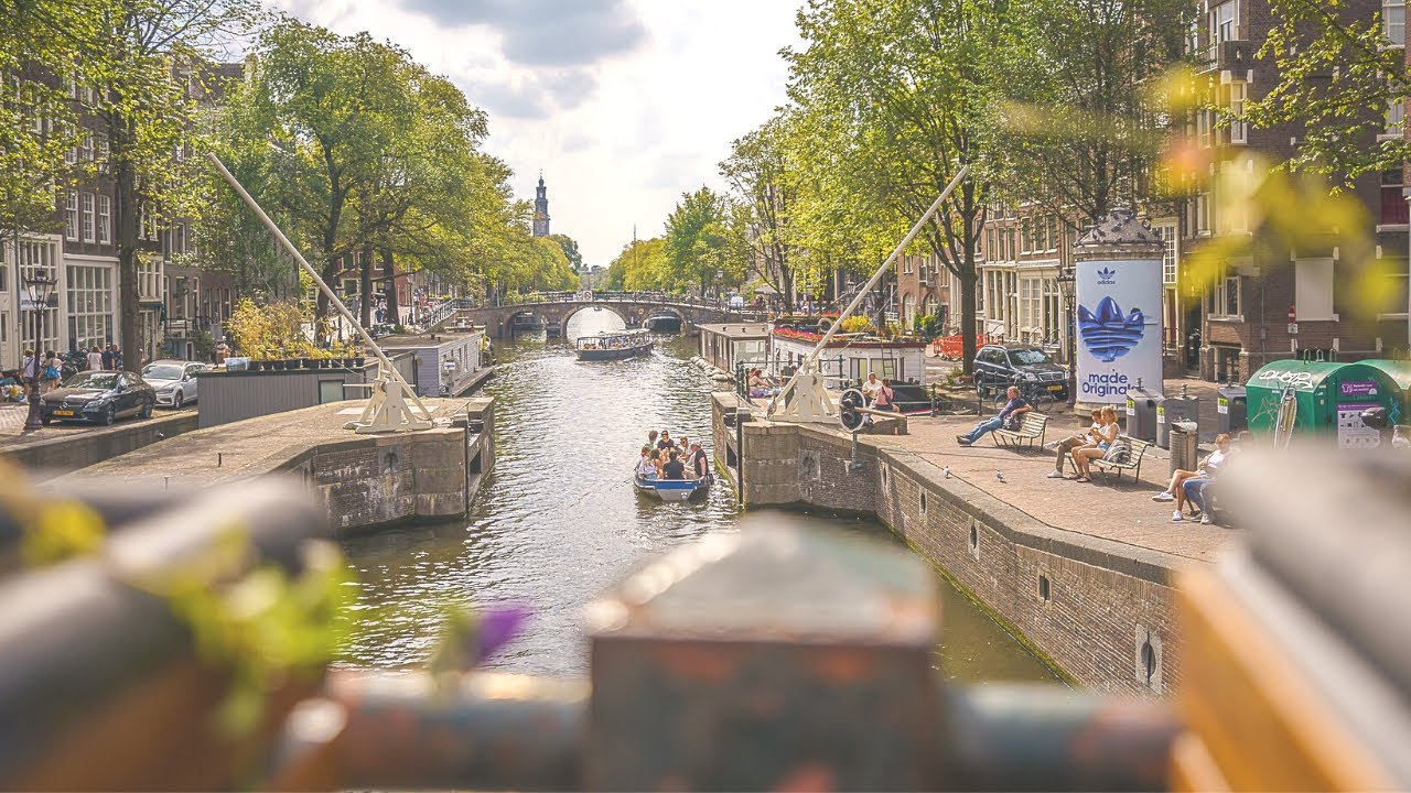 22 - Les secrets d'AMSTERDAM en VÉLO PLIANT BROMPTON  | Jardin secret | TOUR D'EUROPE  | 🚴