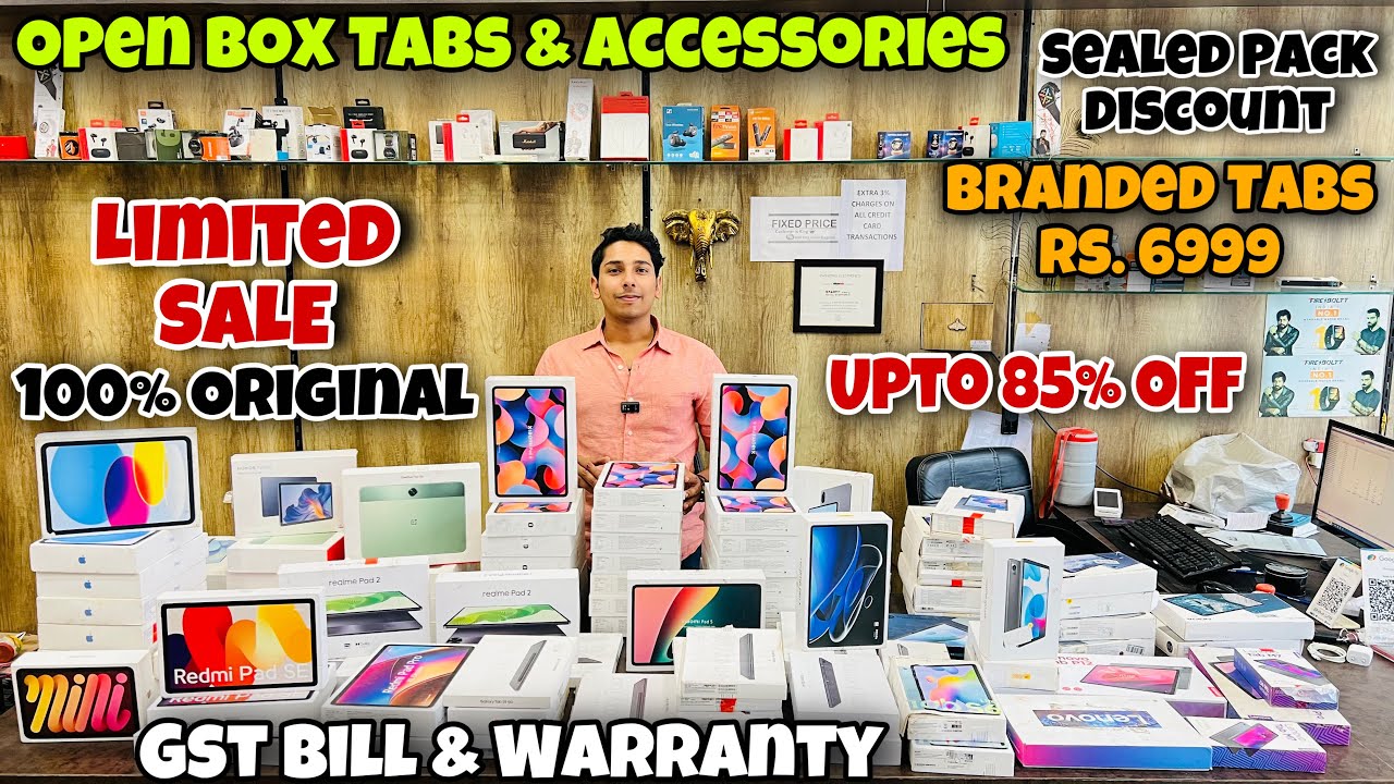Open Box Tabs & Accessories | Tabs Rs. 6999 | 85% OFF | 100% Original | Capital Darshan