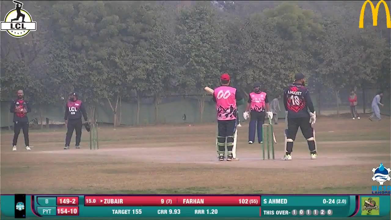 LCL-32 SUNDAY (B) MATCH#09 BASHERS VS PYTHONS
