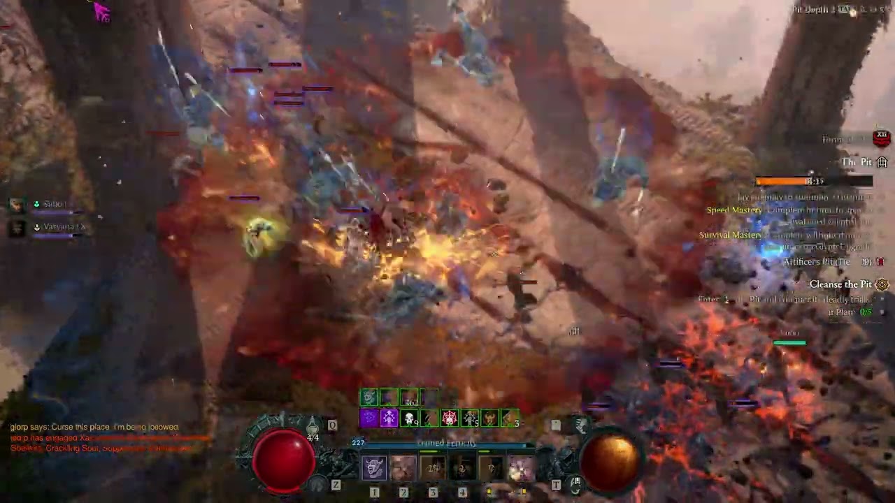 [D4 Season 13] Leap (Minion) Barb - Pit Tier 100 Speedfarm (Outdated - Limitless Rage Disabled)