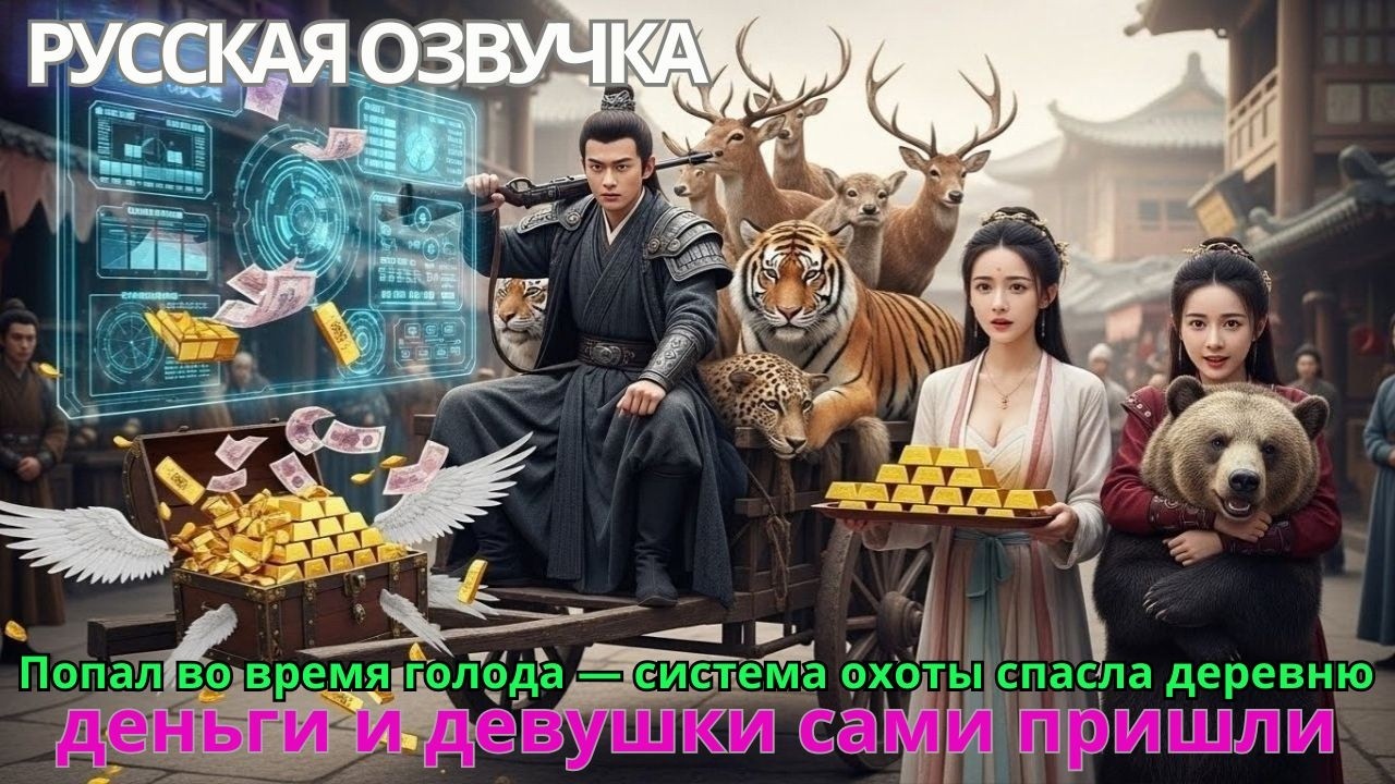 Попал во время голода — система охоты спасла деревню, деньги и девушки сами пришли#дорама #drama