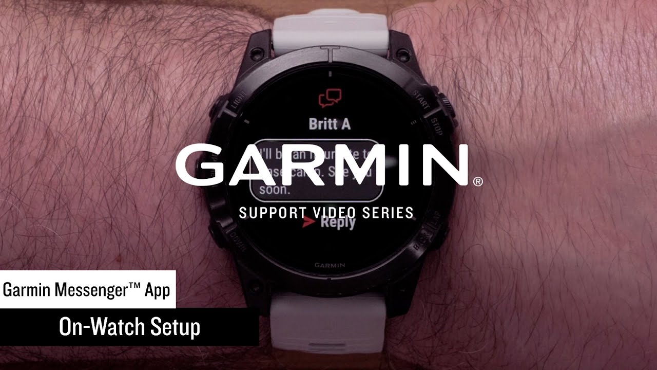Garmin Support | Garmin Messenger™ App | Using with a Garmin Smartwatch