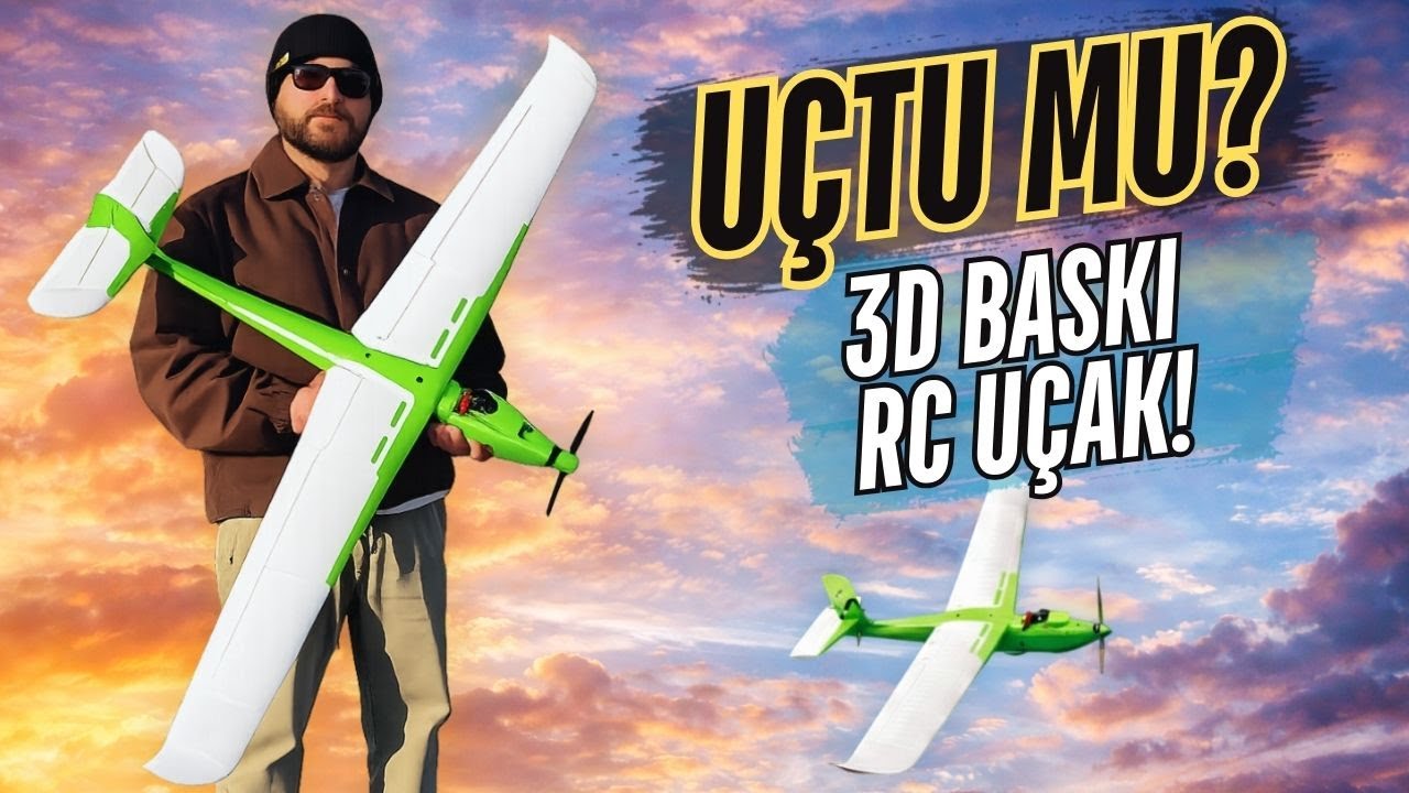 3D Yazıcıdan RC Uçağa - Craycle Soar Stick İlk Uçuş