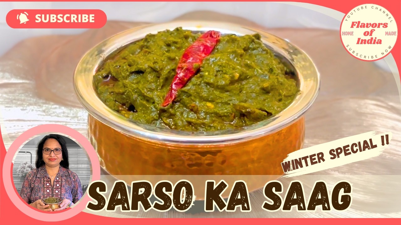 DHABA STYLE SARSO KA SAAG | Authentic Punjabi Winter Special Recipe at Home Cooking