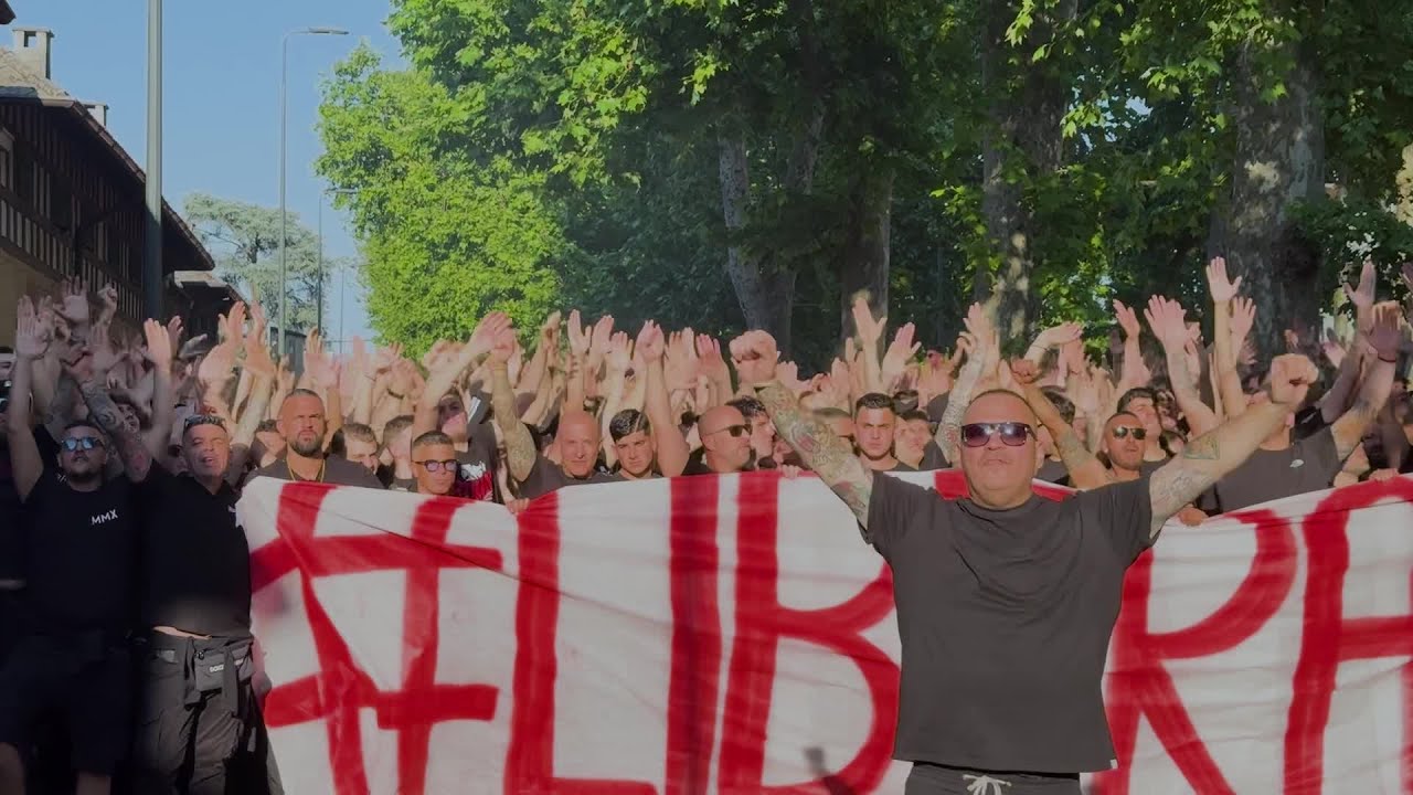 Milan, l'arrivo degli Ultras a San Siro: 
