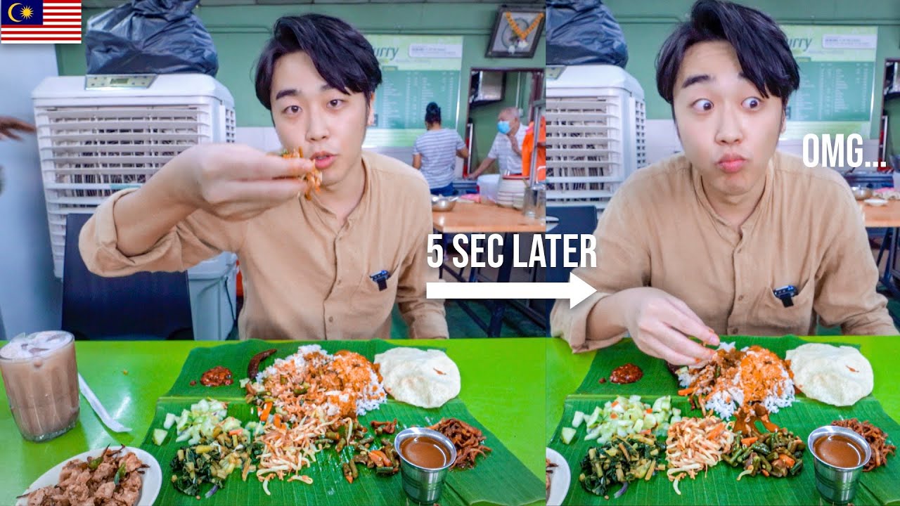 I'm ADDICTED to Malaysia's CRAZY Banana Leaf Curry | マレーシアのバナナリーフカレーを食べてローカル気分を味わう