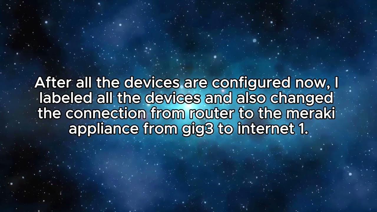 CS317 ASSIGNMENT 2 - QUESTION 5 - MERAKI MANAGED NETWORK