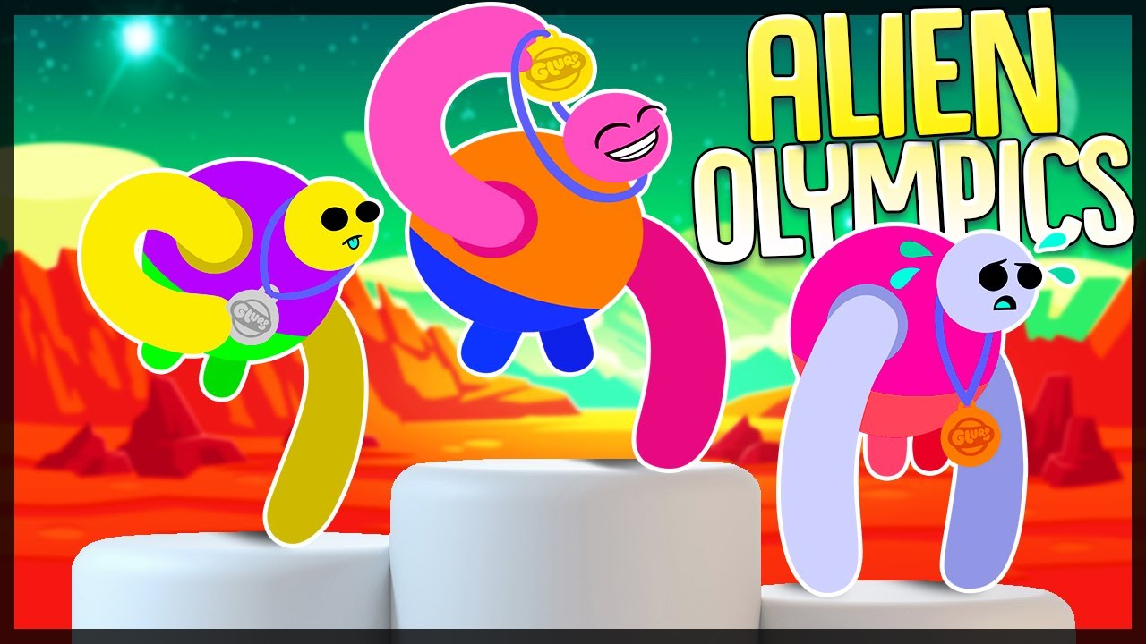 Becoming The Intergalactic Olympic Champion - Crazy Physics & Olympic Games - Drink More Glurp