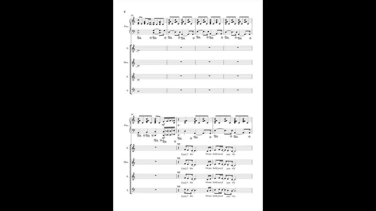 All My Love (SATB Choir) Arranged by Meg Hirata