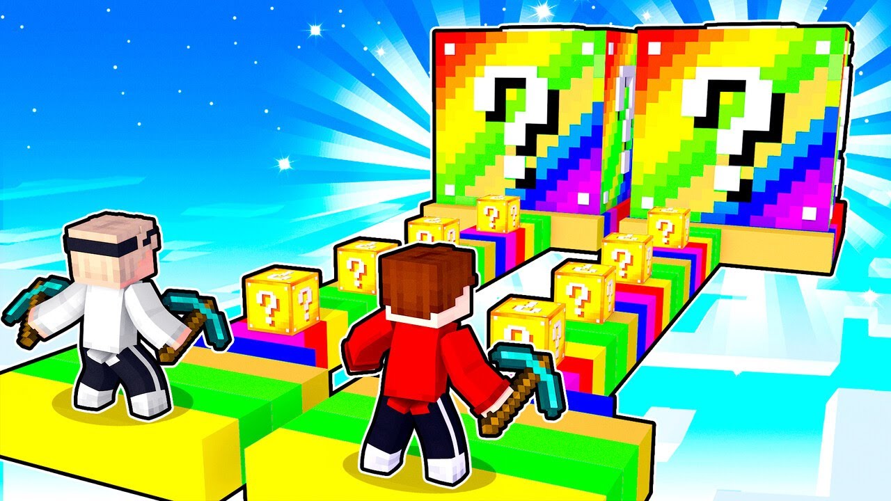 MINECRAFT SUPER LUCKY BLOCK RENNEN!