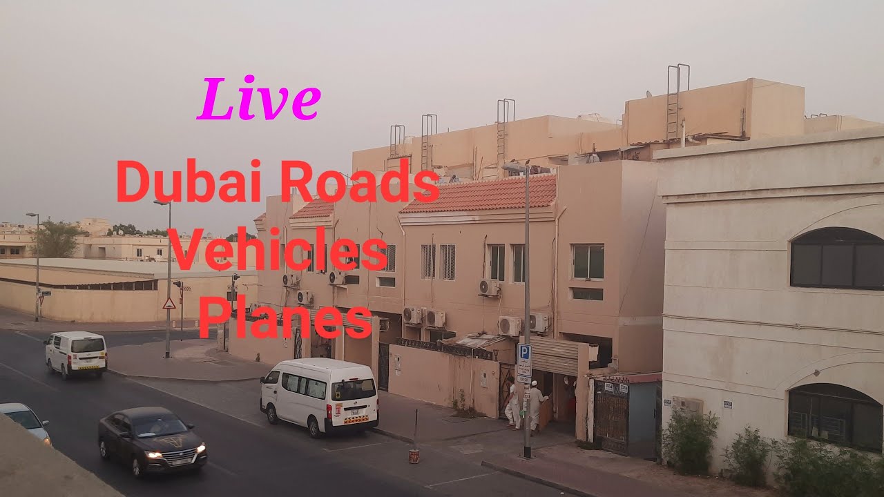 Live Aeroplanes Dubai roads plane cars 🚗 Dubai street Aeroplanes in Dubai Busiest city in the world