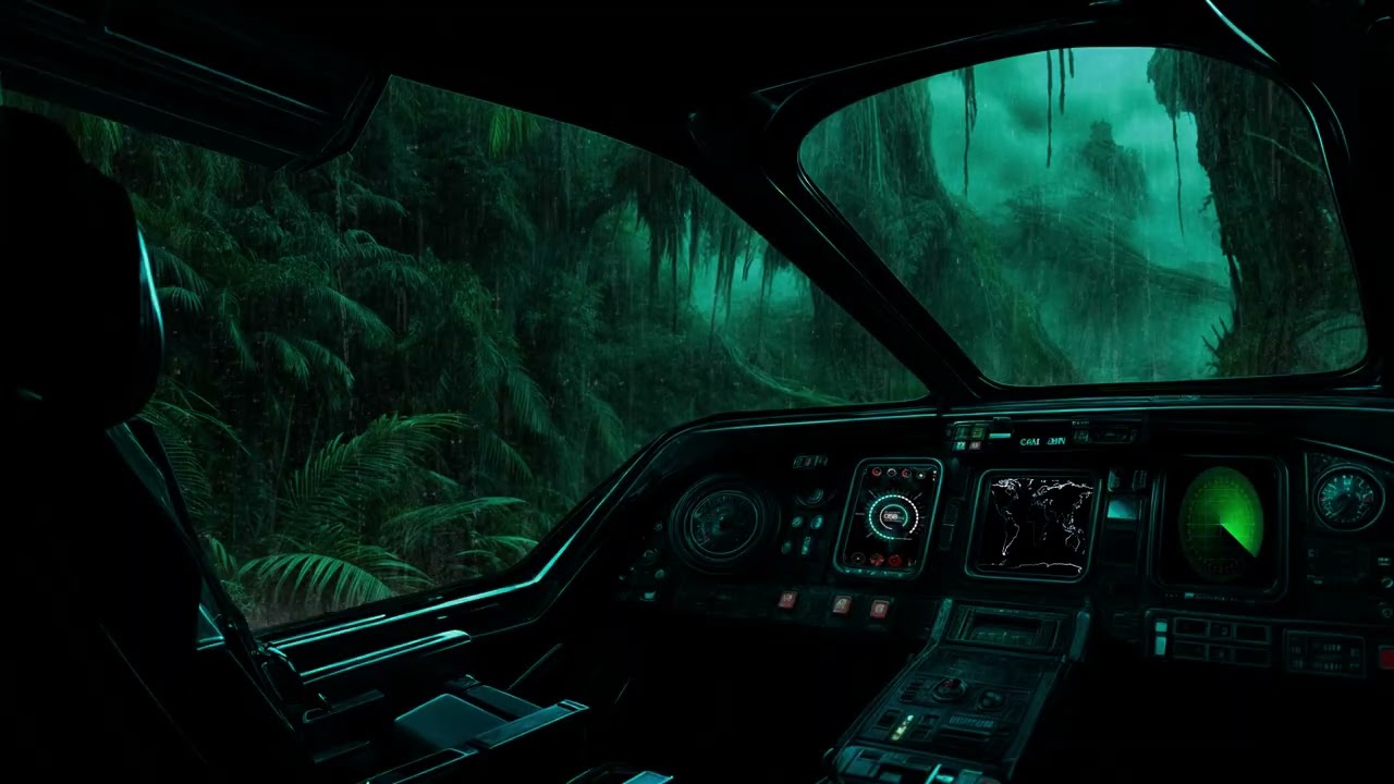 Hovering Over a Rainy Jungle | Immersive Ambient Soundscape