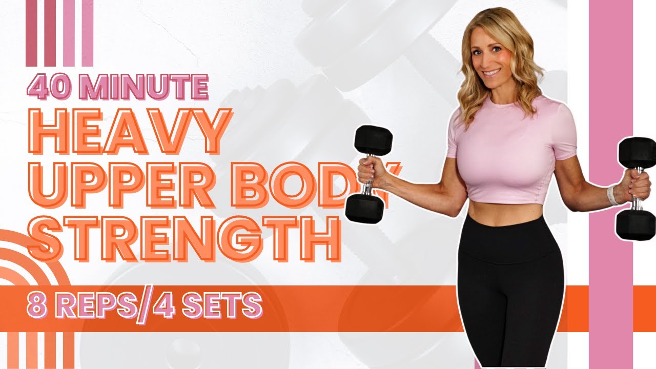 40 Minute Heavy Upper Body Strength | 8 Reps/4 Sets | Muscles in Menopause