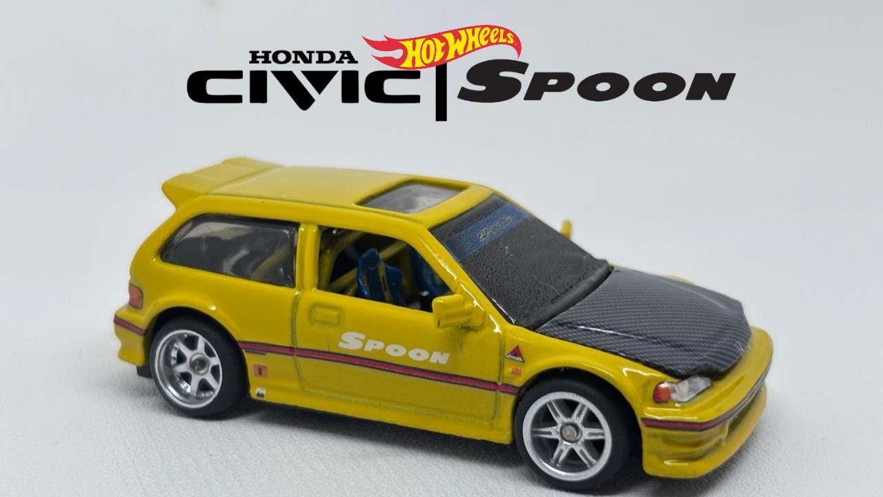 Honda Civic EF Spoon Sports Hot Wheels Custom